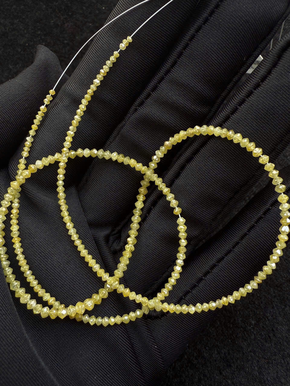 Chuỗi kim cương cắt giác vàng thiên nhiên #6