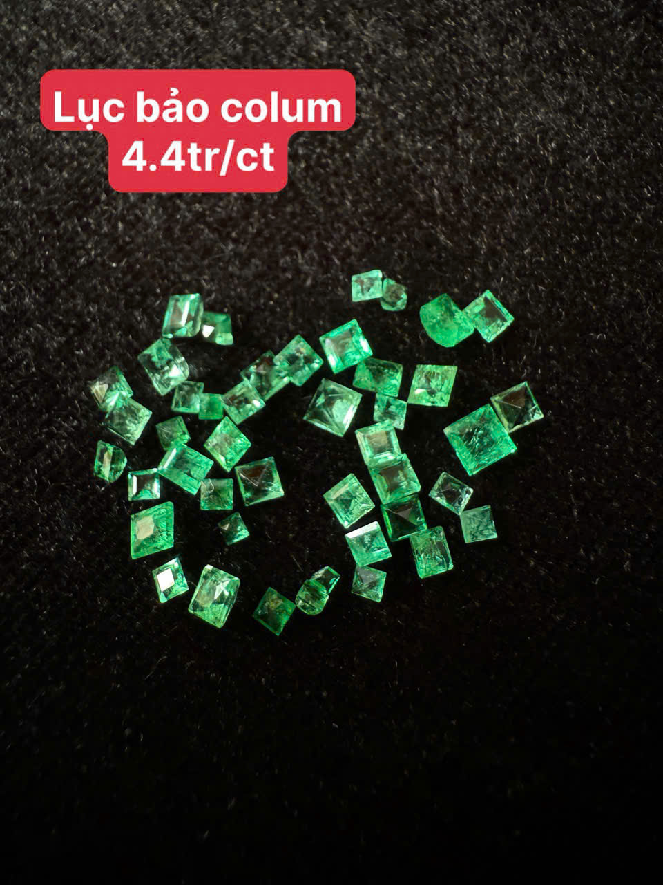 Lục bảo Columbia thiên nhiên  Size: 1.1- 3.2mm #5