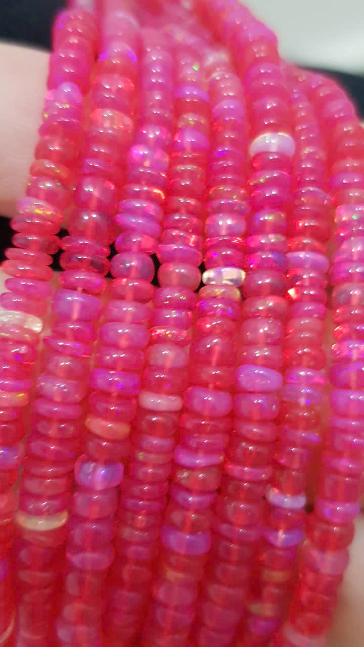 Opal màu đỏ smooth, 3x6ly #2