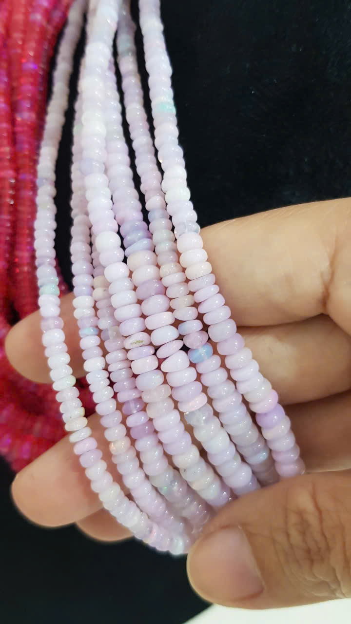 Opal màu tím nhạt smooth, 3x5ly #2