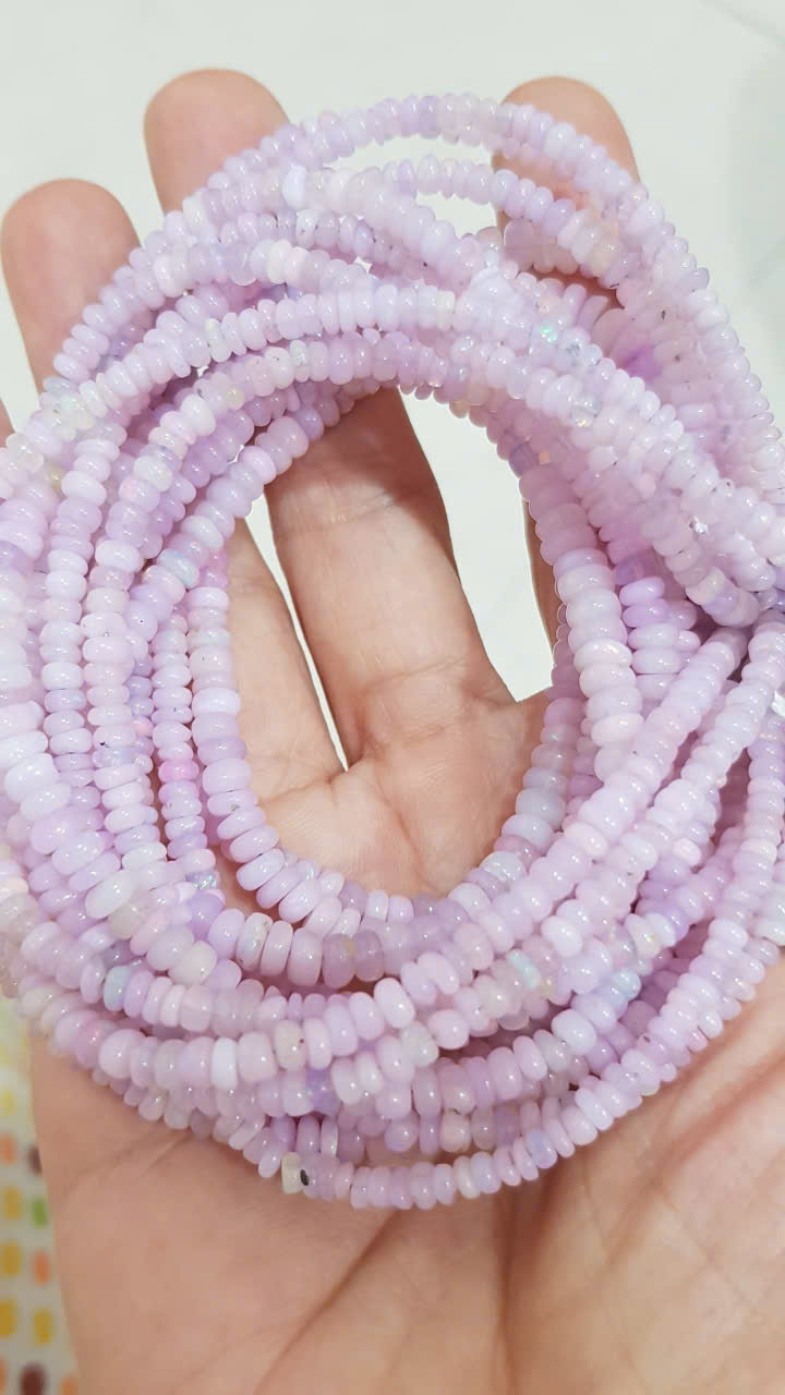 Opal màu tím nhạt smooth, 3x5ly #3