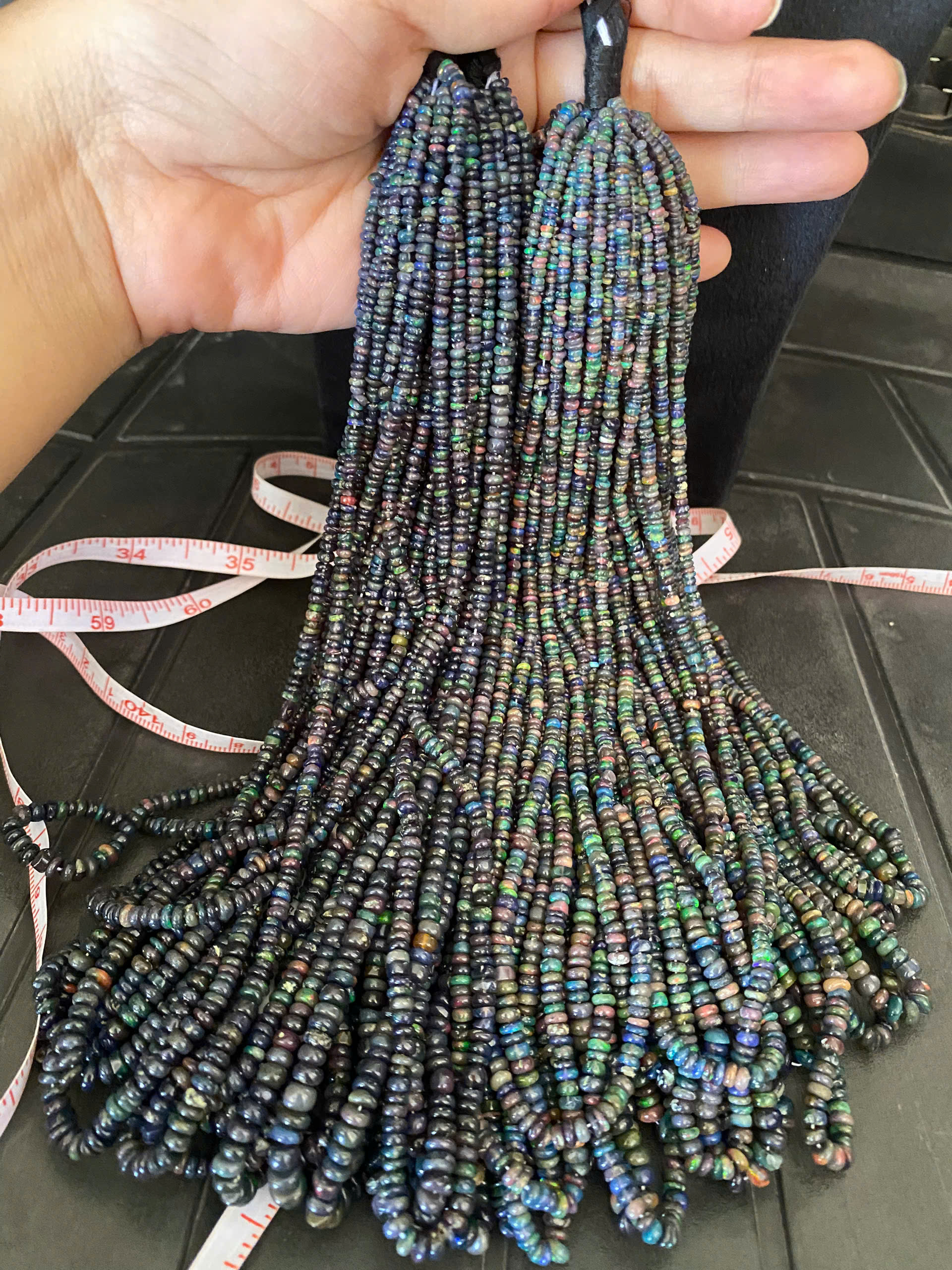 Opal đen cắt bánh xe 2,6 - 5,3 ly #3