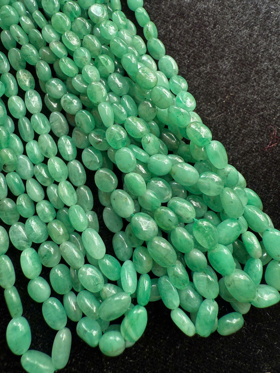 Dây chuỗi Ngọc lục bảo thiên nhiên (dạng sỏi) #2