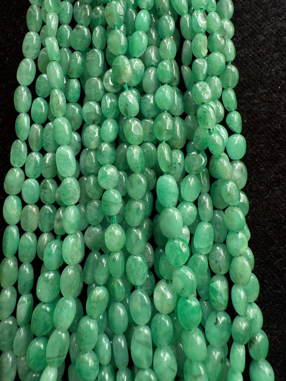 Dây chuỗi Ngọc lục bảo thiên nhiên (dạng sỏi) #1